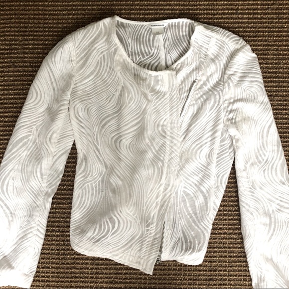 Club Monaco Silk Jacket with Cotton Embroidery - Picture 5 of 13